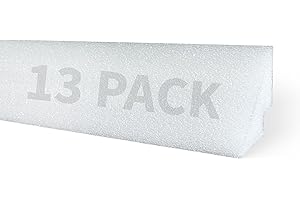 Blue Wave 48-in Peel and Stick Above Ground Pool Cove – Durable HDPE Foam Strips for Protecting Vinyl Liners – Made with Adhesive Backing for Easy and Secure Installation - 26-Pack, White
