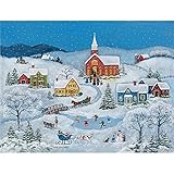 Lang Snowy Evening by Mary Singleton Jigsaw Puzzle (500-Piece)