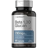 Horbäach Beta Glucan 1 3D 700 mg | 90 Capsules | Beta 1,3, 1,6 D Glucan | Non-GMO, Gluten Free Supplement