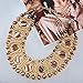 Kaymen Jewelry Luxury Gold Plated Copper Chians and Crystal Stone Knit Statement Choker Necklaces for Women 4 Colors (Coffee)