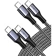 Oraimo USB C to USB C Cable 60W (6.6ft 2-Pack), C to C Type Fast Charging Cable, Nylon USBC to USBC Charge Cord for iPad Pro, iPad Air 4, MacBook Air, Samsung Galaxy S21, Google Pixel, Switch