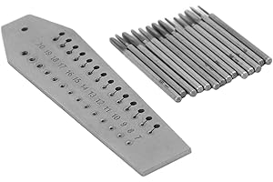 Acouto 14pcs Miniature Tap and Die Set 0.7mm-2mm for Jewelry Making and Watch Repair, Tool Kit