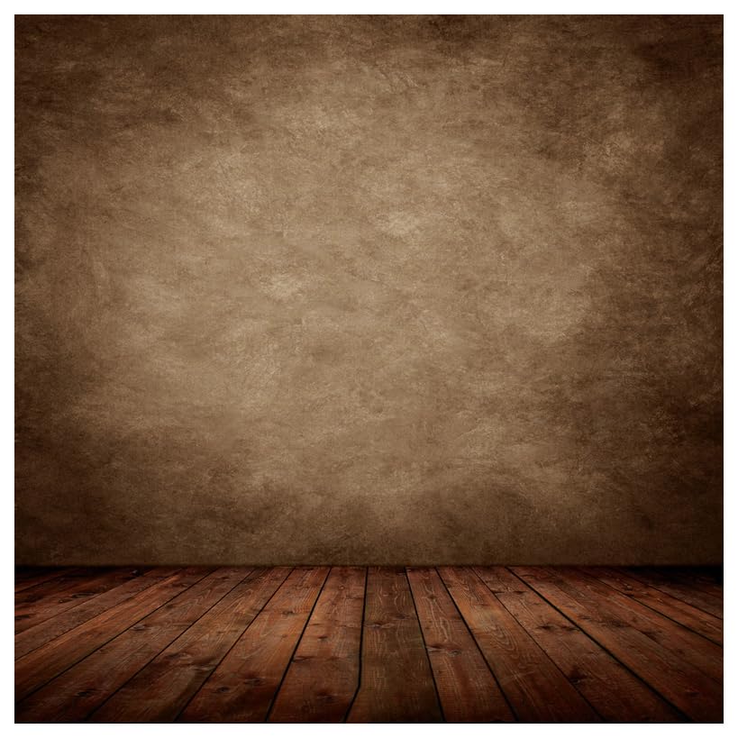 Photo 1 of WOLADA Vintage Abstract Brown Portrait Backdrop Brown Backdrops for Photoshoot 8x8FT 10702