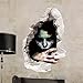 CQI 3D Female Ghost Breaking Wall Halloween Decoration 24