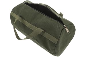 Kisangel Electrician Tool Pouch Canvas Work Bag Large Capacity Mechanic Tool Storage Tote with Single