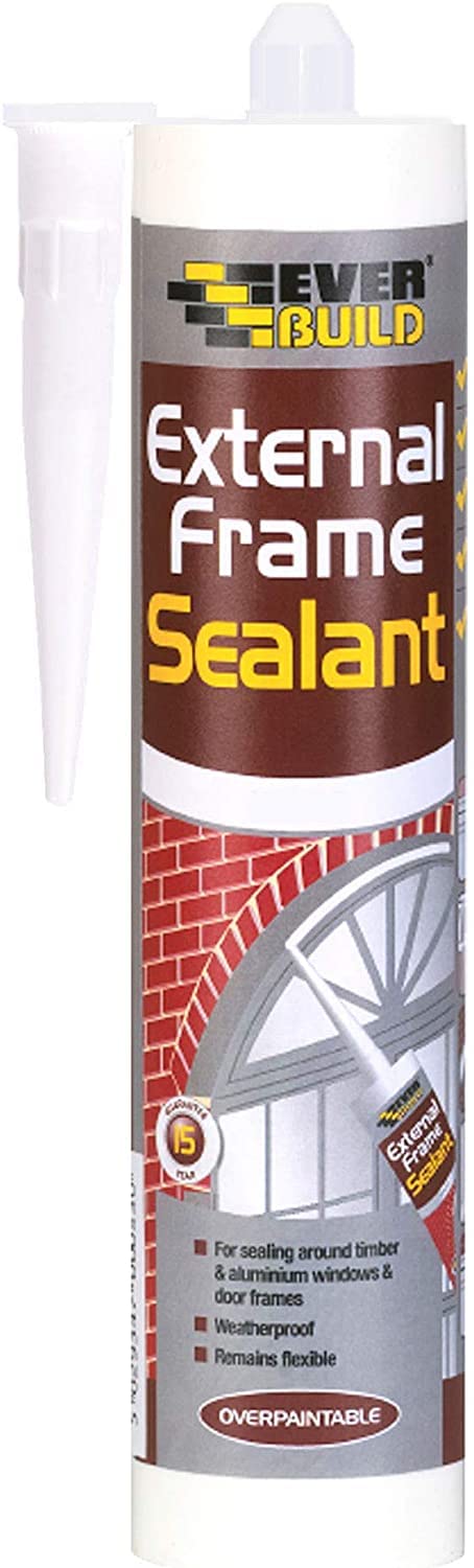 Everbuild 4 X EXTBR 310ml External Frame Acrylic Sealant - Brown