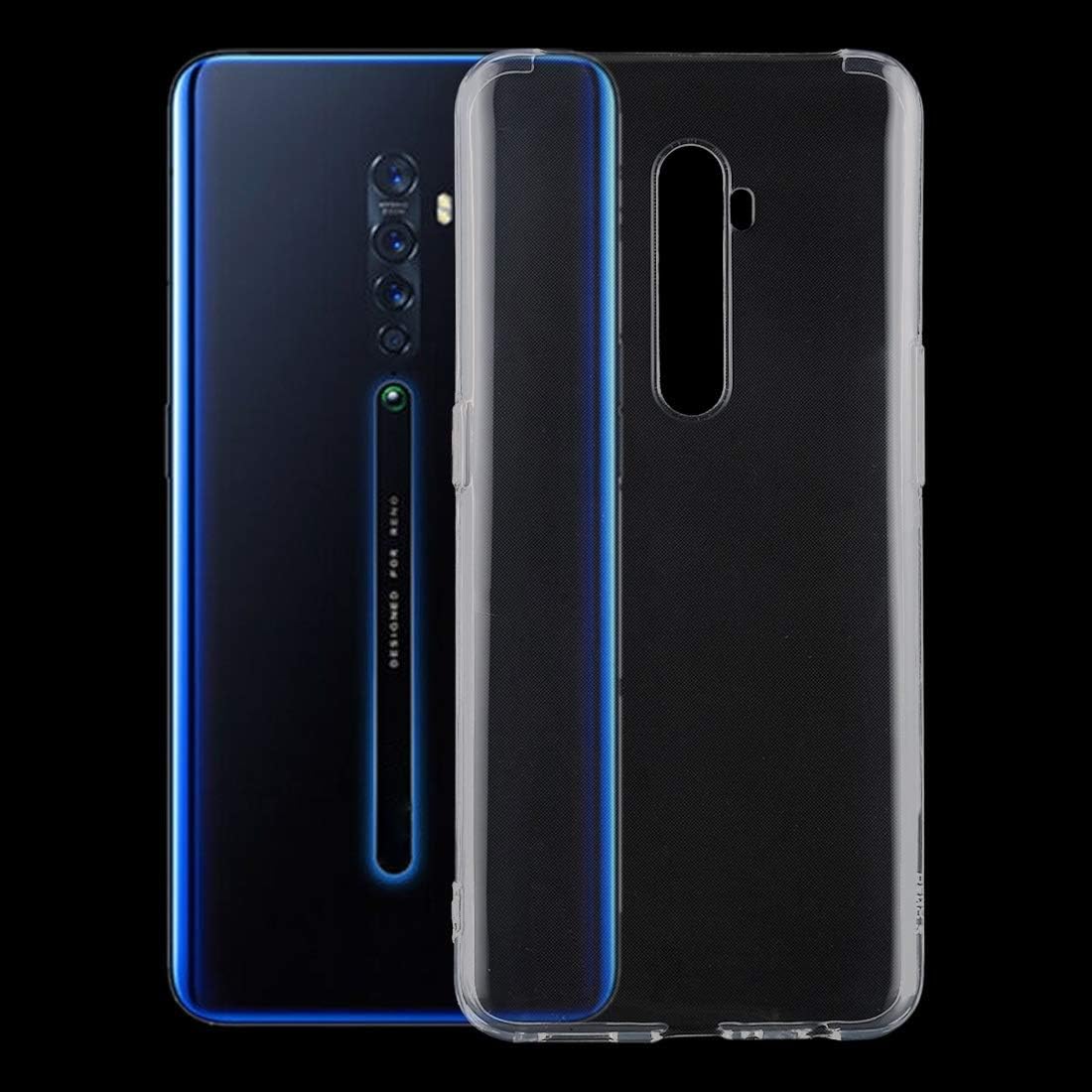 Yikuaigang Phone Case Shock-Absorption Bumper Cover for Oppo Reno 2 0.75mm Ultra Thin Transparent TPU Case