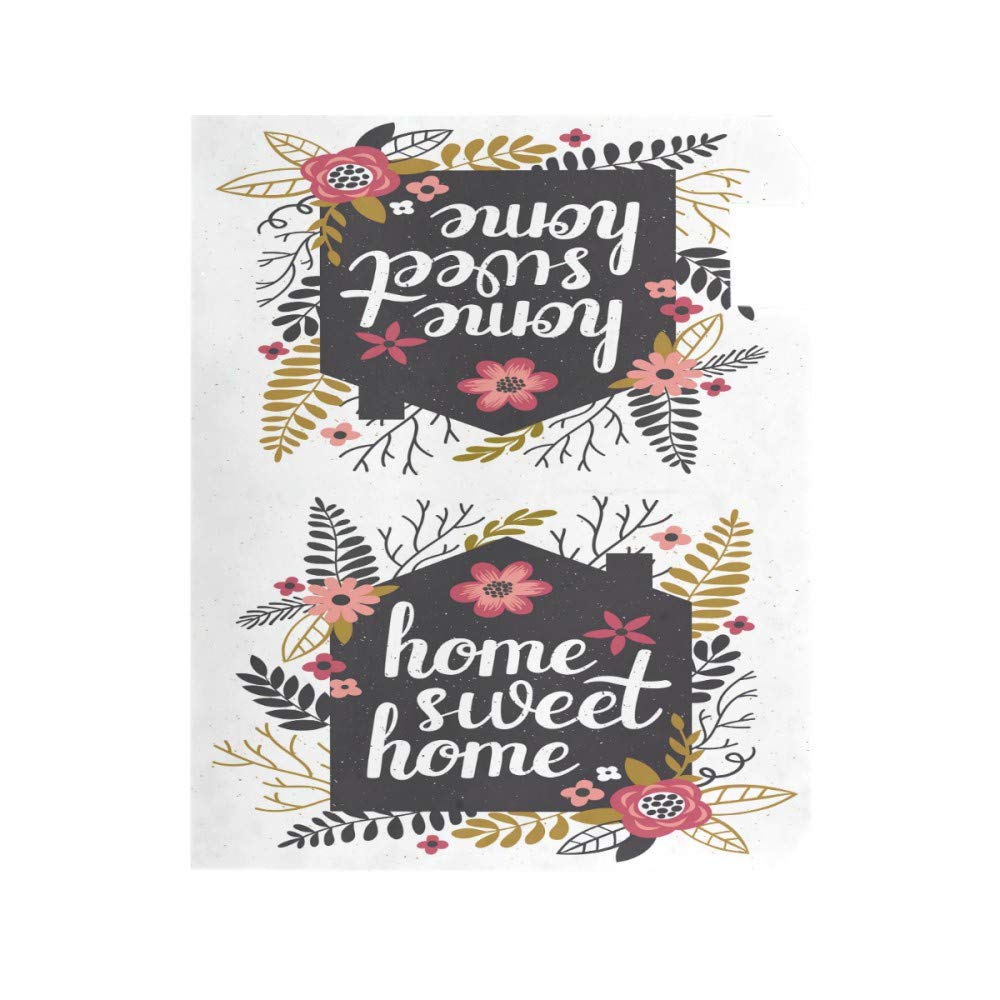 ALAZA Welcome Mailbox Covers Magnetic Oversize Sweet Home Post Box Cover Mailwrap 25.4 x 20.78 Inch for Garden Yard Decor