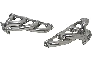 BBK PERFORMANCE BBK 35100 1-5/8" Shorty Tuned Length Performance Exhaust Headers for Ford F Series Truck F150 302 - Polished Silver Ceramic Finish