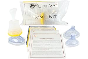 LifeVac Home Kit - Portable Suction Rescue Device, First Aid Kit for Kids and Adults, Portable Airway Suction Device for Children and Adults