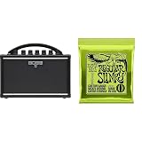 Boss Katana Mini - 7-Watt Combo Amp & Ernie Ball Regular Slinky Nickel Wound Electric Guitar Strings - 10-46 Gauge