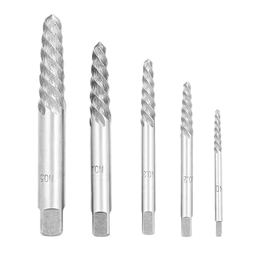 Generic 5pcs Broken Bolt Screw Extractor Remover Set Easy Out Drill Bits Tools Kit