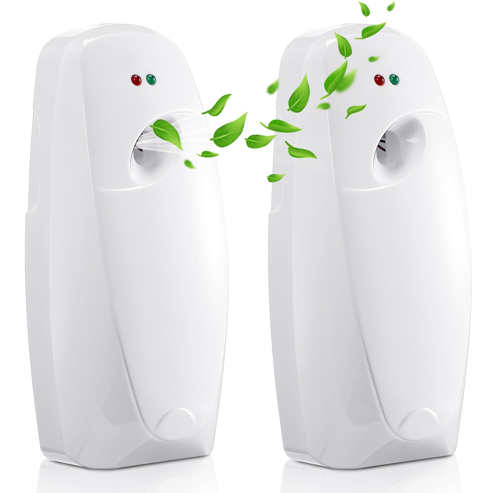 Photo 1 of Maxcheck Automatic Air Freshener Spray Dispenser 2 Pack Wall Mounted Free Standing Restroom Air Freshener Battery Operated Automatic Sprayer Dispenser for Home Bathroom Commercial Time Scent(White)