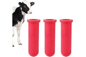 TOHONGADON 3PCS Calf Feeder Pacifier Cow Nipple Calves Teats Soft Rubber Feeding Teats for Cattle Horse Donkey(Style-1)