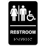 Brimar - Unisex Accessible Restroom Sign with