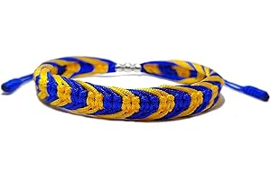 LAMIBEE Country Proud, Country Flag Color Tibetan Wrist Wrap Bracelet, Amulet and Boho Style Rope Bracelet and Bangles for Women, Men, String Thread Bracelets