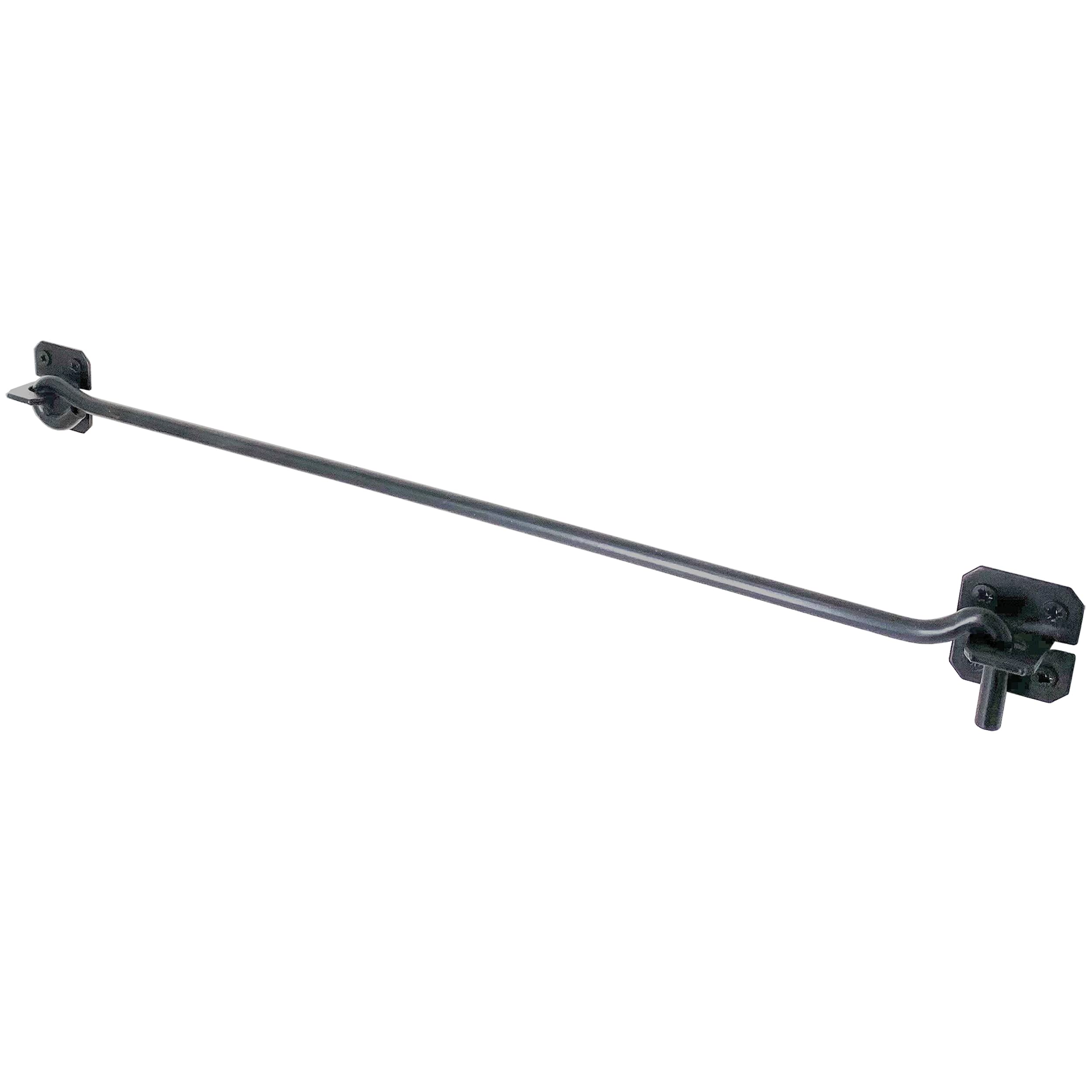 IRONTITE® Extra Long Cabin Hook 600mm (24"), Gate Hook and Eye Latch Lock, Heavy Duty Door Hook and Eye Latch Known As Cabin Hooks for Doors. Ideally Suited to Shed Doors and Gates. (Black)
