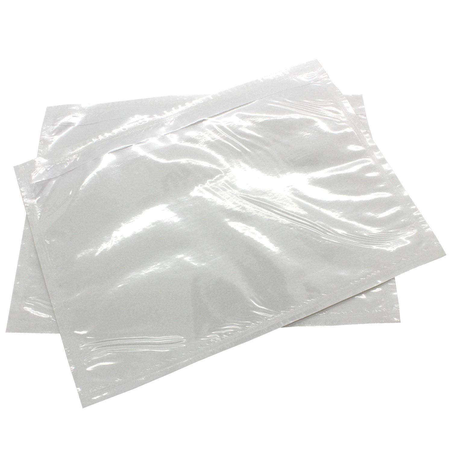 Document Enclosed Wallets Plain Peel & Seal Clear Plastic Envelopes Sleeves Pockets Wallets Attach Invoices Packing Lists, A5 225 x 165 mm, Pack of 250 HTUK