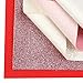 David Angie 9 PCS Red Pink Series Glitter Leather Sheet Valentine's Day Theme Faux Leather Sheet 7.7