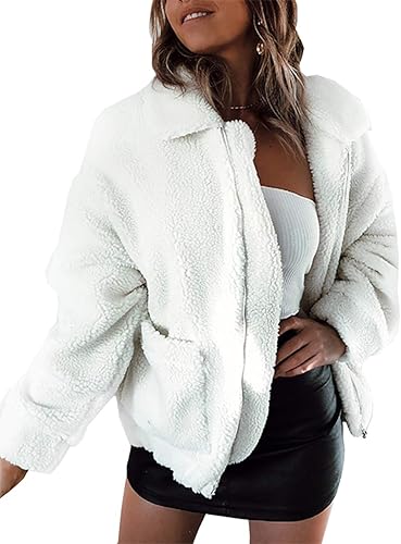 faux shearling shaggy oversized coat