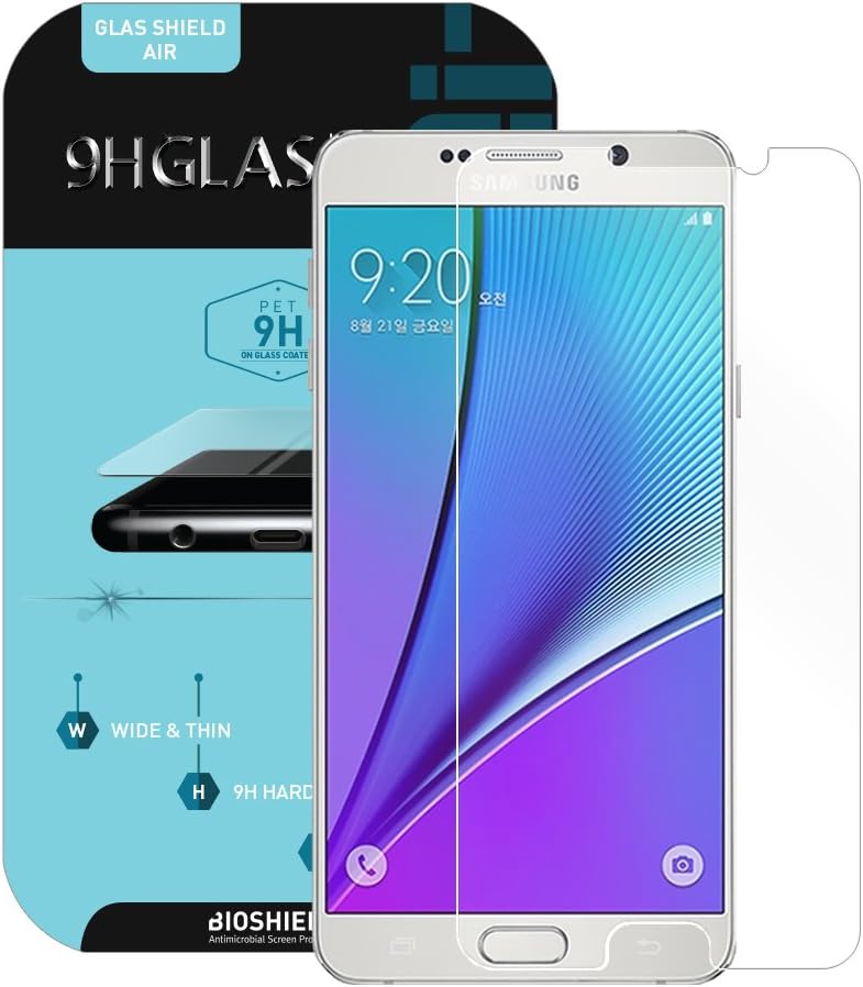 BIOSHIELD Infrangible 9H Glass Shield Air Screen Protector for Galaxy A5 2017 [Front]