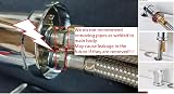 Hairstore Hairdressing Salon Tap Valve Faucet for Basin Backwash 150cm view 3