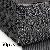 Unihuby Black Dental Bibs 50ct Tattoo Patient Covers 13x18 Waterproof view 8