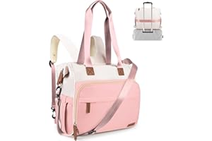 Pripher Diaper Bag Backpack, Mommy Travel Diaper Bag Tote with Shoulder Strap, Hospital Bag, Weekender Baby Bag for Mom