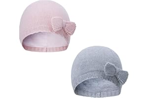 Vivobiniya Baby Hats Toddler Baby Girl Lovely Bowknot Knit Hats Toddler Beanies 6m-4Y