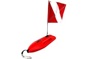 SPEARFISHING WORLD Compact Lifeguard Float/Rescue Can Buoy 28" Long for Spearfishing and Scuba