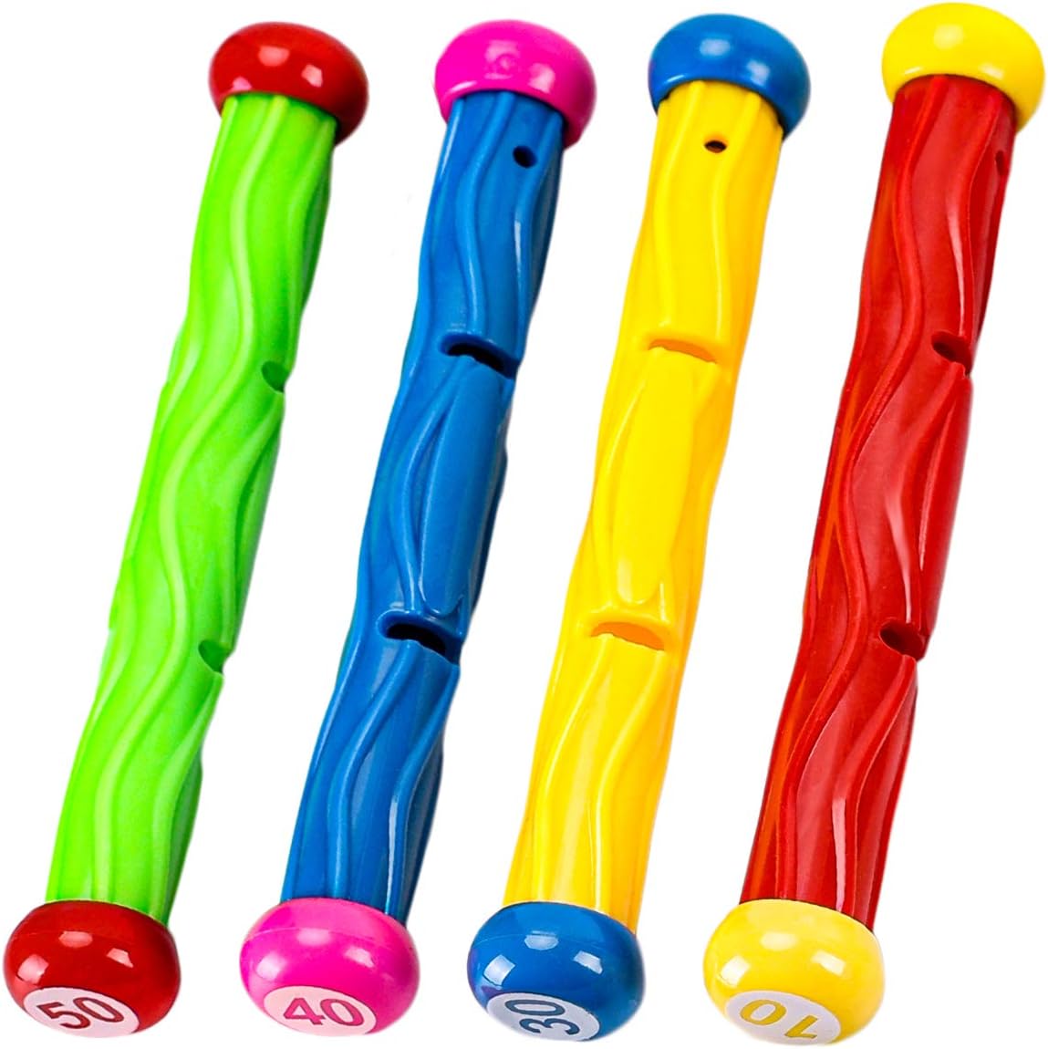Cakuni Underwater Swim Pool Diving Toys - Summer Swimming Dive Toy Sets - Water Rings,Sticks,Octopus,Fish & Balls for Kids: Toys & Games