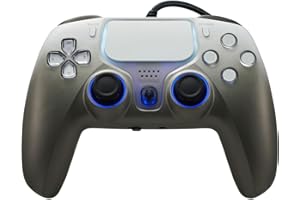 NBCP PS5 Wired Controller with Turbo, Hall Effect Triggers, Dual Vibration, 3.5mm Audio Jack Gamepad for PS5/PS4/PC/Steam Gam