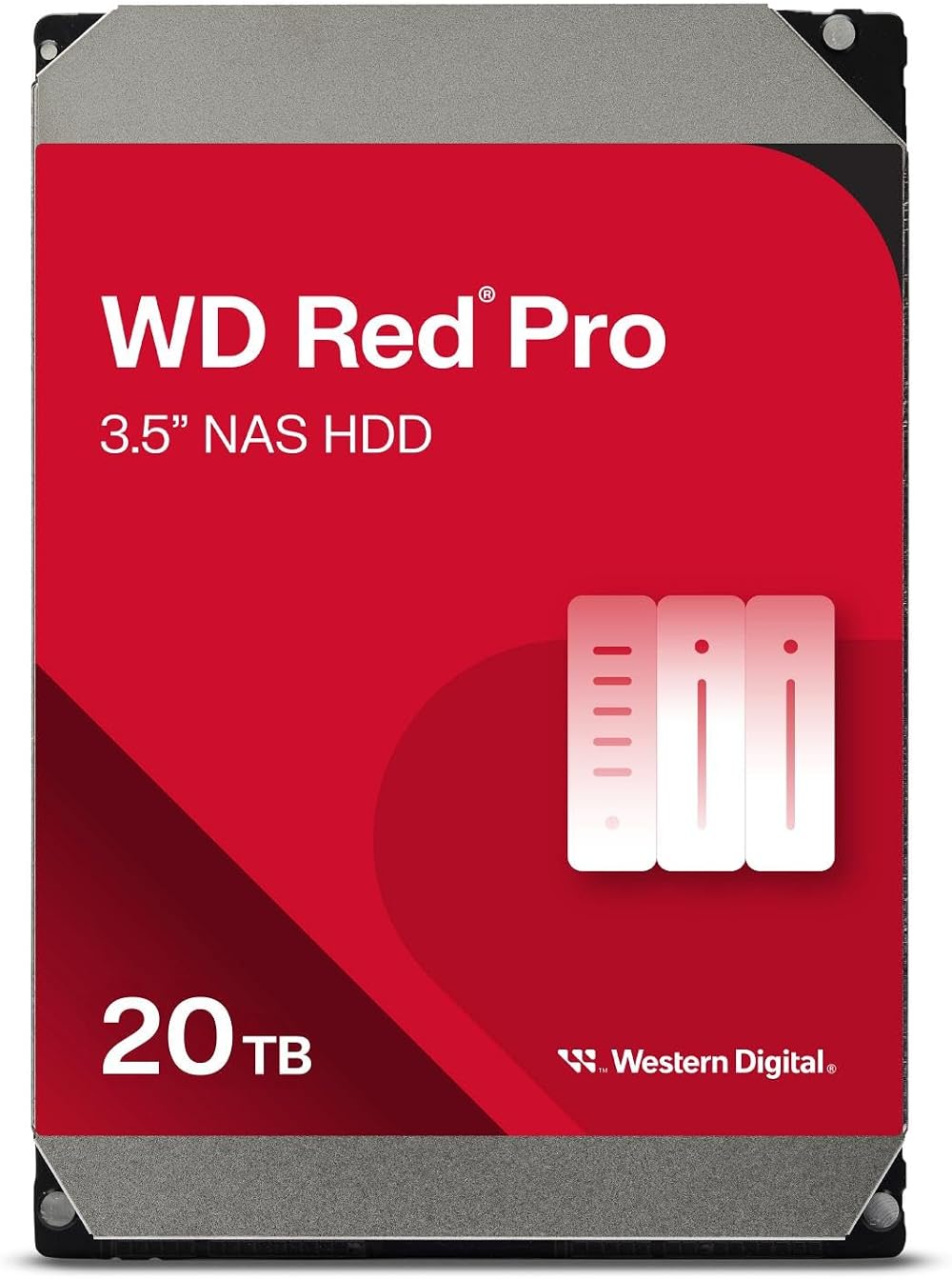 WD Red Pro 20TB NAS Internal Hard Drive 3.5" 7200 RPM SATA 6Gb/s CMR