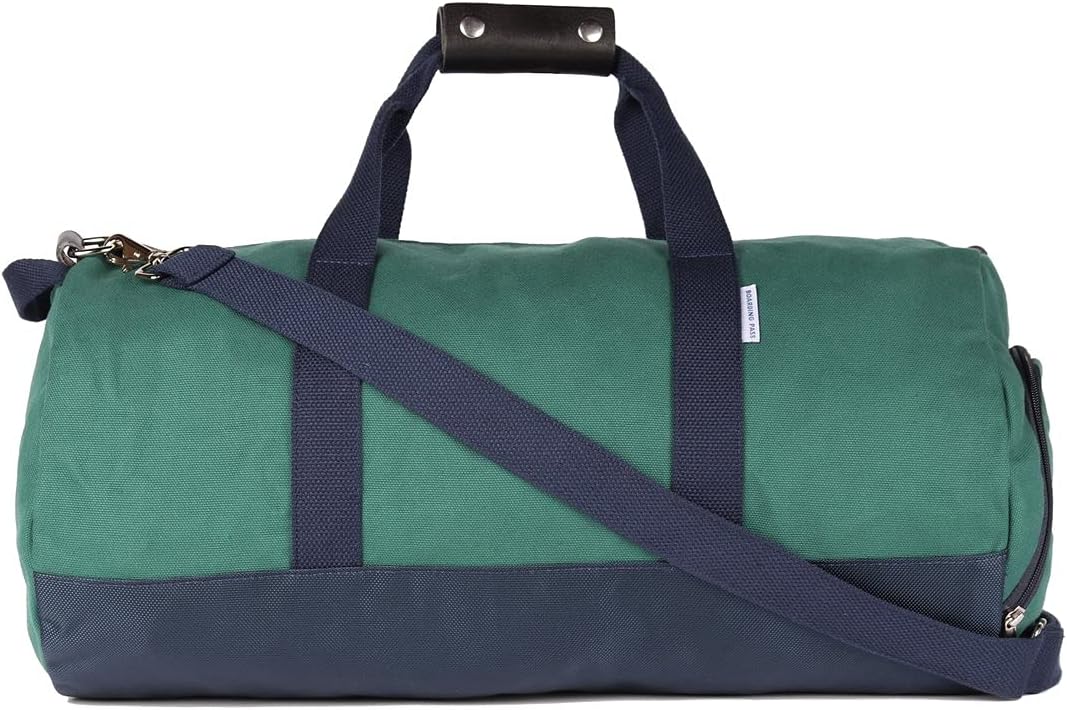  | Boarding Pass Forest Green "Work Hard, Play Hard" Duffel Bag | Travel Duffels