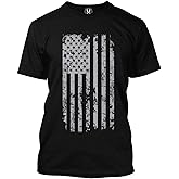 Haase Unlimited Silver American Flag - USA Patriotic Freedom Men's T-Shirt