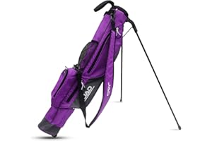 JUST AMAZING DEALS Sunday Golf Bag - Premium Everyday Sunday Golf Bag with Stand for Men, Women and Ladies, Ultra Lightweight, Easy to Carry Pitch n Putt Carry Bag