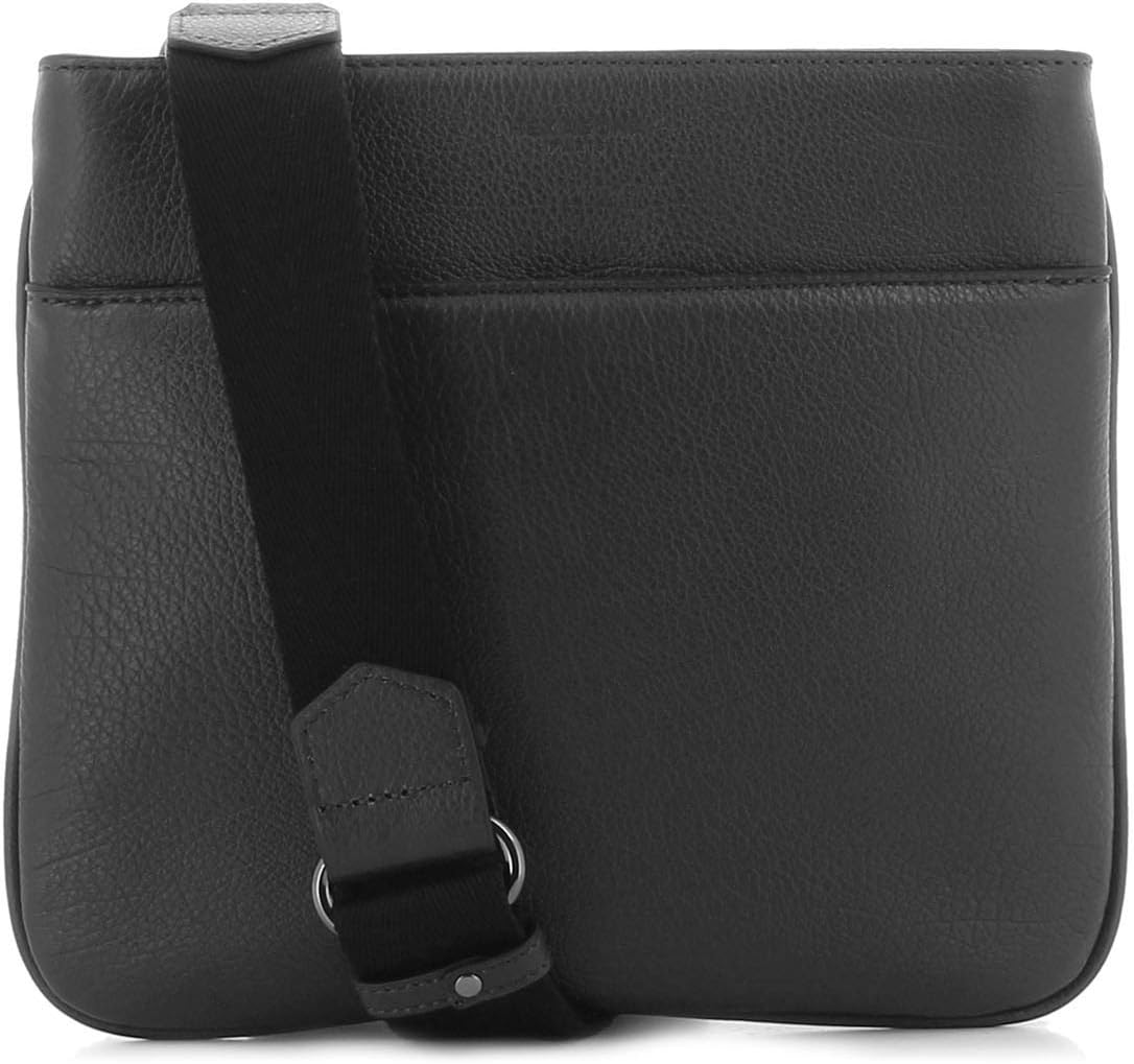 Hexagona MenMessenger Bag Black Black 25 x 21 x 2 cm