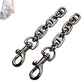 Purse Strap Extender 2Pcs 4.7 Inch Bag Extender Chain for Shoulder Bag Metal Chain Strap Extender Replacement Bag Extender Accessory (2 Pieces Gunmetal)