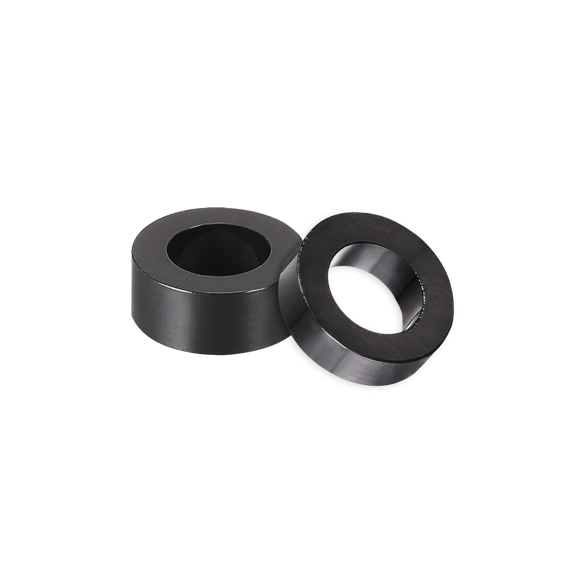sourcing map Nylon Round Spacer Washer 4.2mm ID 7mm OD 2mm Height for M4 Screws Black 300Pcs