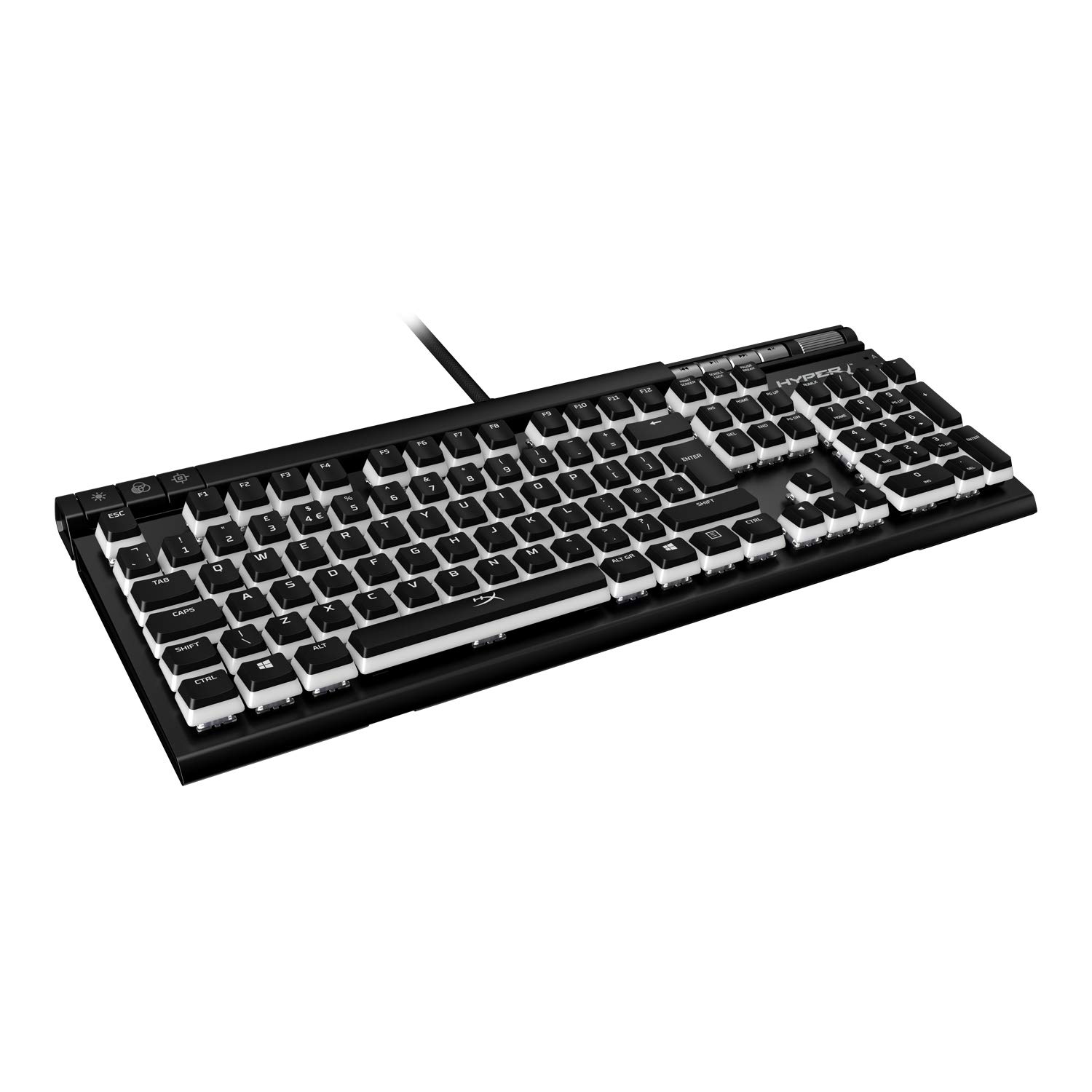 HyperX Pudding Keycaps – Full Key Set – ABS – UK Layout – OEM Profile – Black