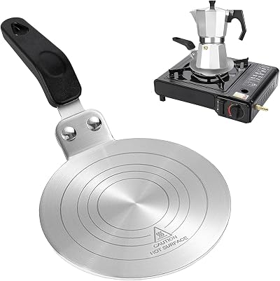 GEMMAHW Induction Hob Converter Plate 13cm for Moka Pot Heat Diffuser