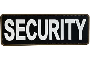 uuKen PVC Security Patch with Hook Fastener Back for Jacket Plate Carrier Uniform Vest Clothing Bag Backpack