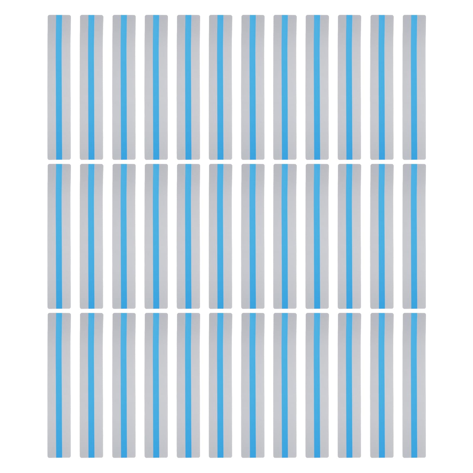 PATIKIL Guided Reading Strips, 36pcs Tracking Highlight Colored Overlay Bookmark Reduce Visual Stress Teacher Teaching Supply for Classroom, Blue — image 1