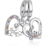 Alstade Bible Family Mom Wife Love Heart Dangle Charm 925 Sterling Silver Charms fits Bracelets and Necklace Pendant Bead Charms Jewelry Present for Women Family Friends