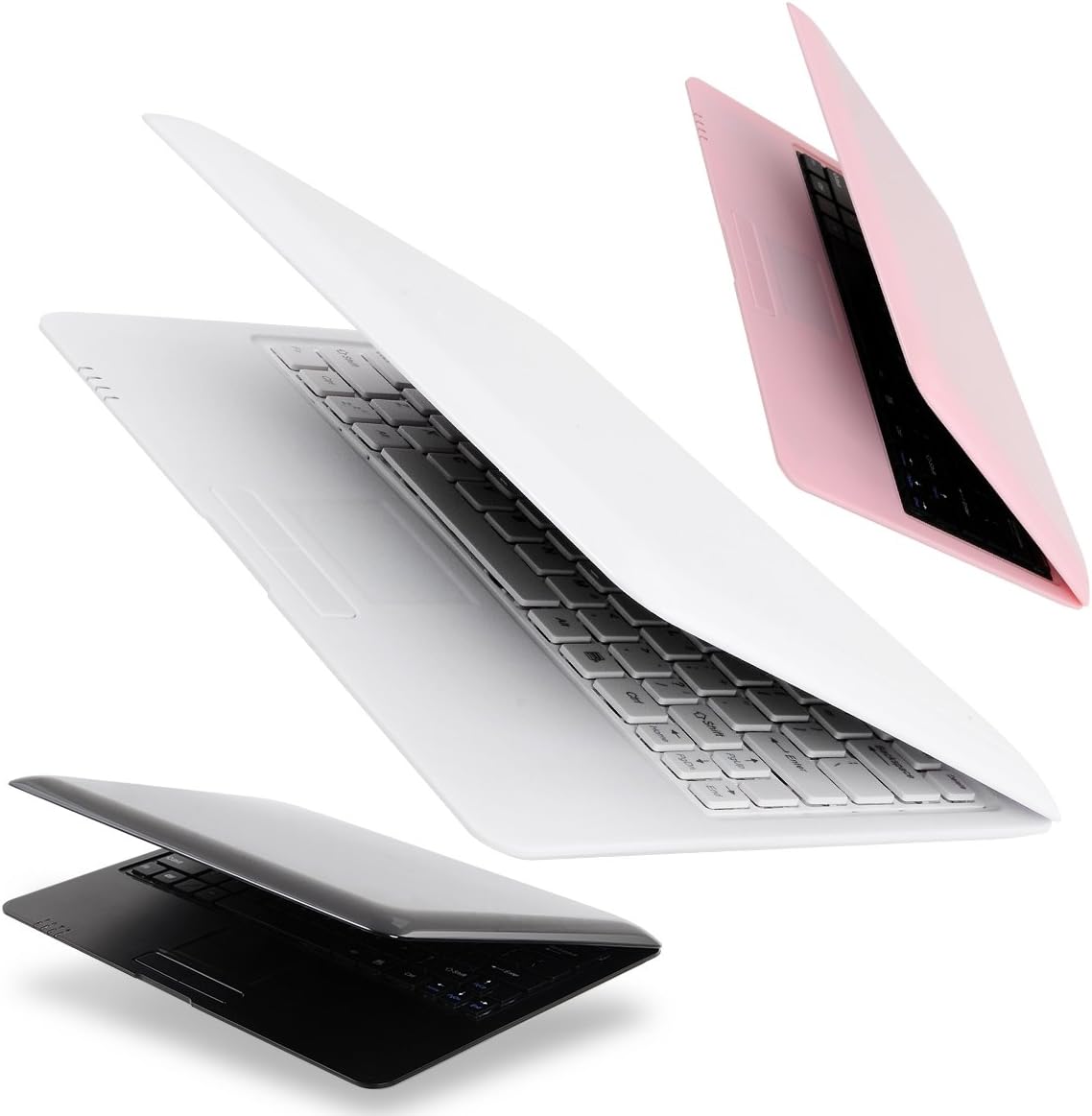 Goldengulf 10 Inch White Computer Laptop PC Android 4.4 Dual Core Notebook Netbook 4GB With WIFI Built In Camera Netflix YouTube HDMI Port Flash Player (white)