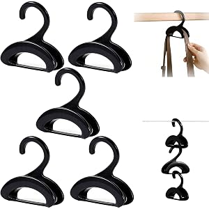 SZXINYAN 5 Pack Bag Hangers, Purse Hanger, Bag Hanger Closet and Hanging Bags Handbags Belts, Multiple Units Can Be Used in S