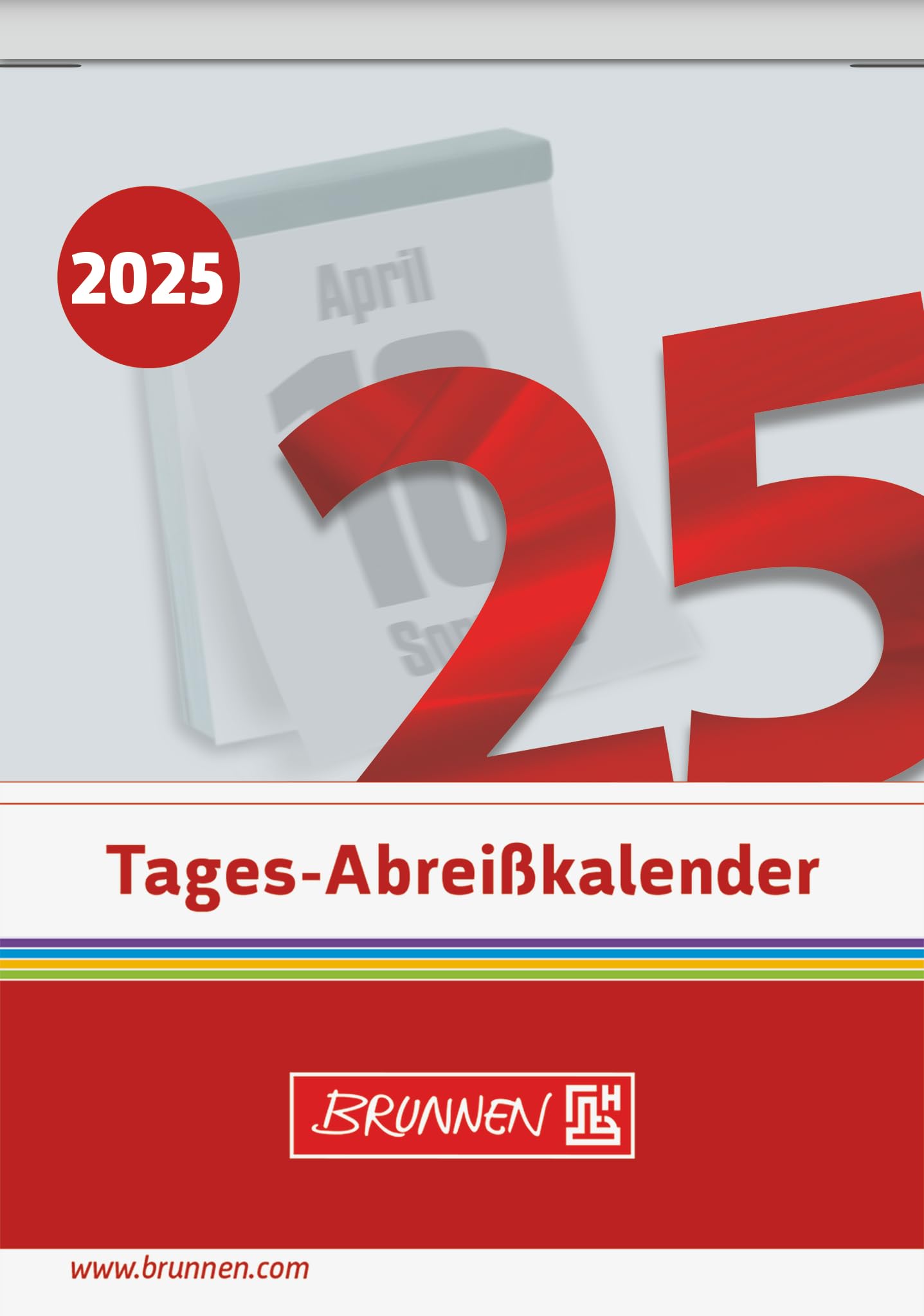 BRUNNEN Tear-off calendar (2025), 1 page = 1 day, 81 × 106 mm