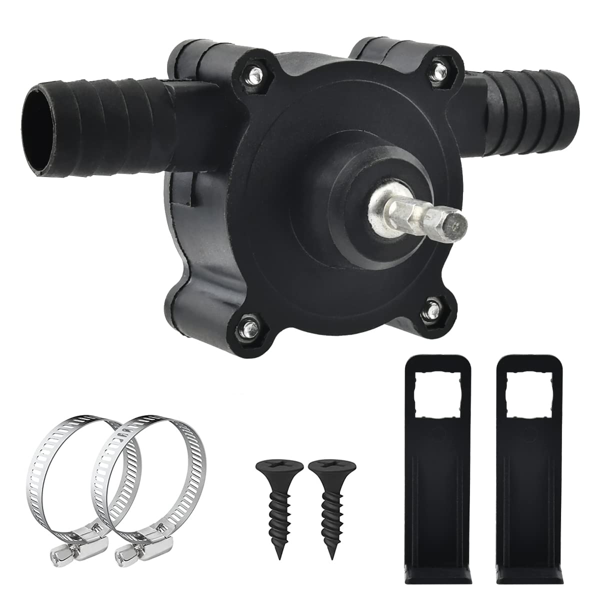 Electric Drill Pump, Mini Electric Drill Pump Portable, Self-Priming Hand Drill Powered Water Pumps, Water Oil Diesel Drill Pumps for Home Garden