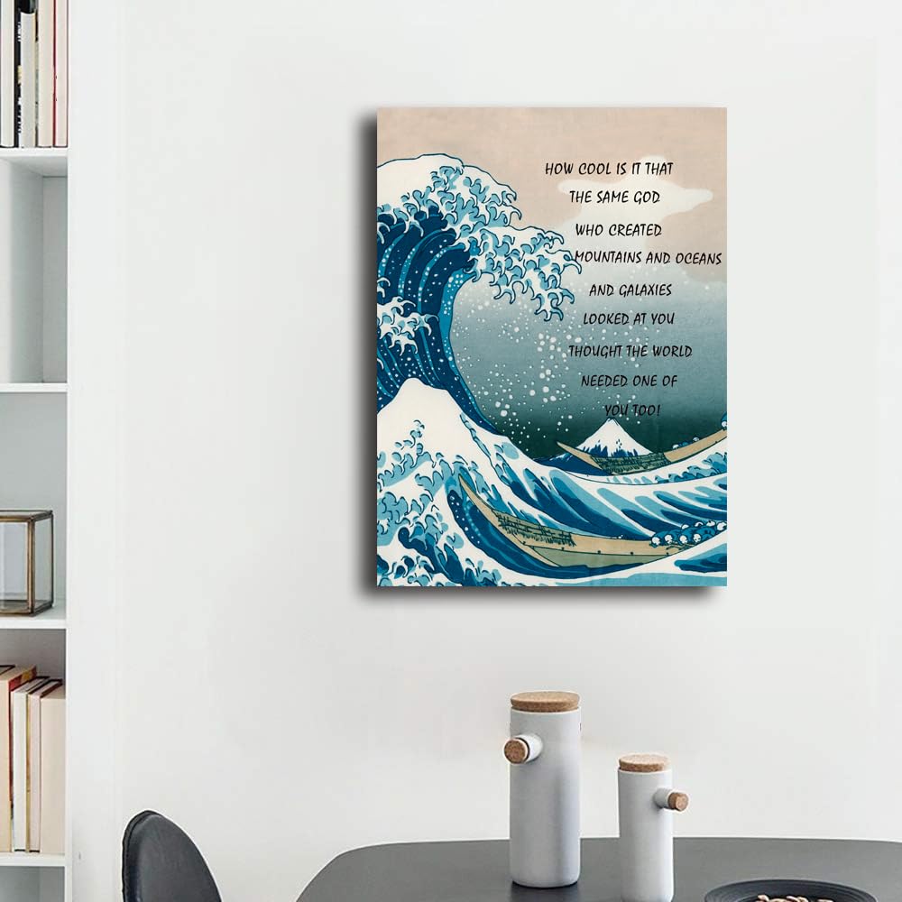 Bible Verse Canvas Print Wall Art How cool is it that the same God Canvas Wall Painting Framed Home Office Posters Artwork Decoration
