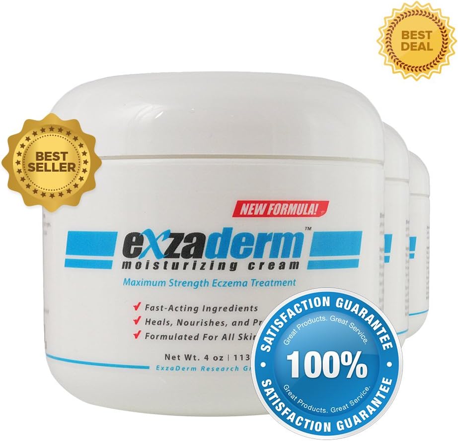 Exzaderm (3 Pack) - Eczema Remedy Moisturizing Cream - Over the Counter Eczema Treatment for Fast Relief